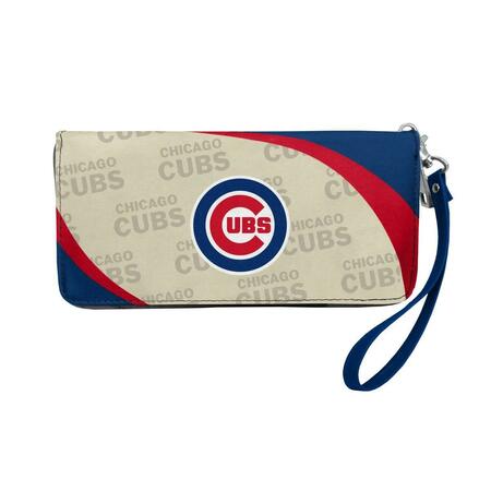 LITTLE EARTH MLB Curve Zip Organizer Wallet - Chicago Cubs 600902-CUBS